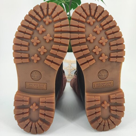 Timberland Woman’s  Brown Leather Sherpa Boots Size 8M - Picture 8 of 8